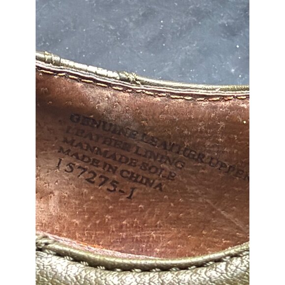 Giorgio Brutini Private Collection Leather Dress Shoes Olive Lizard Size 8.5 main image 9